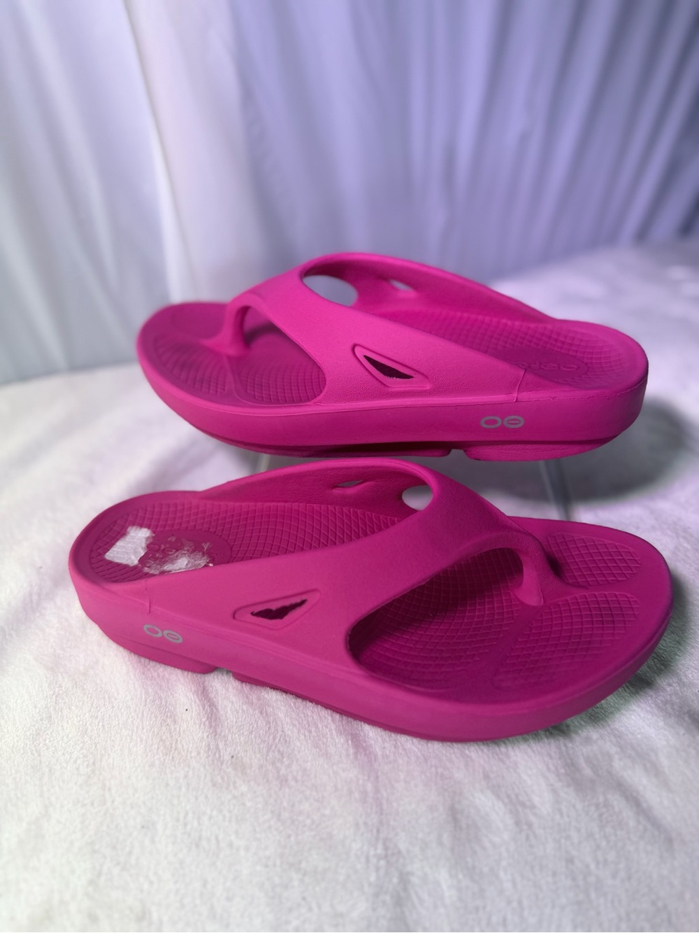 Women’s Hot Pink Comfort Flip Slide Sandals - Picture 3 of 10